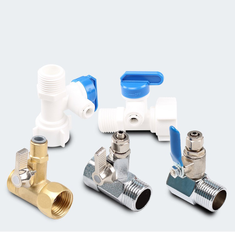 Válvula esférica de 3 vias para purificador de água